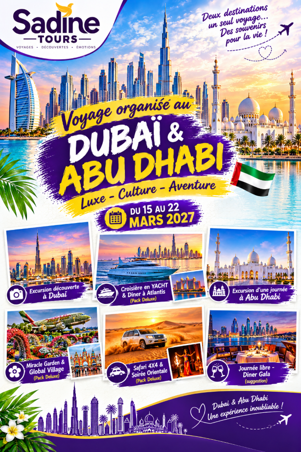 Voyage Organisé Dubaï & Abu Dhabi